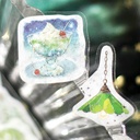 BGM Deco Sticker Coffee Space Moonlit Sky In Twilight