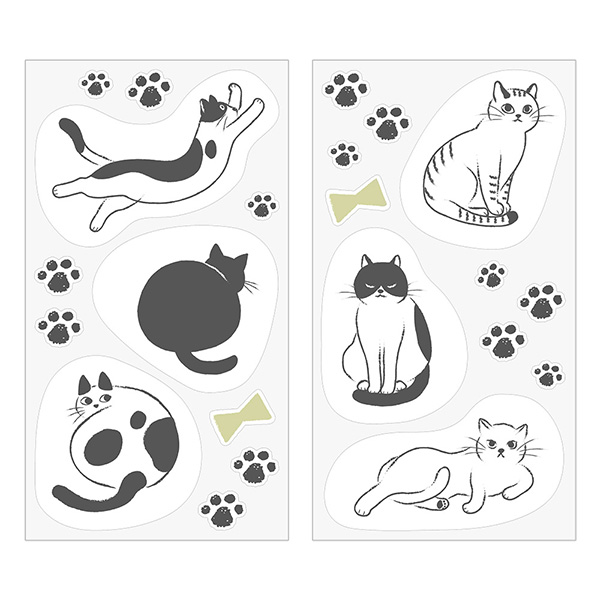MIDORI Clip Sticker Cat
