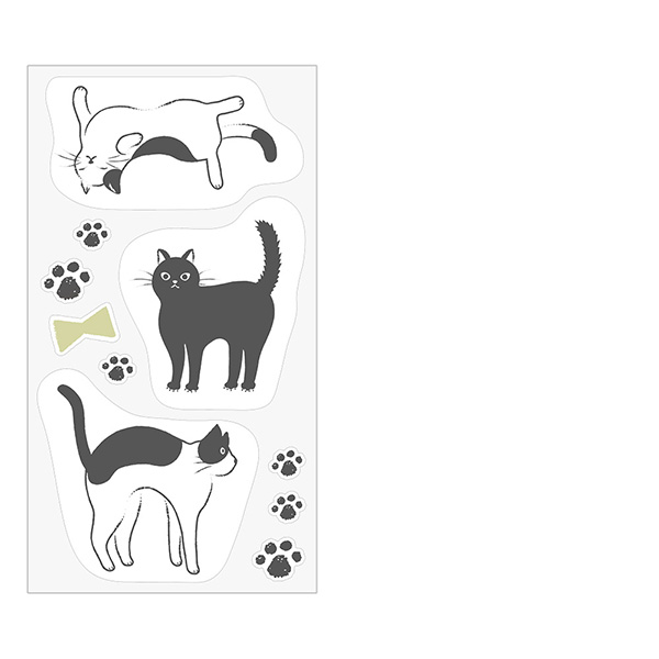 MIDORI Clip Sticker Cat