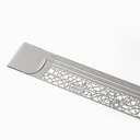 MIDORI Clip Ruler Silver A