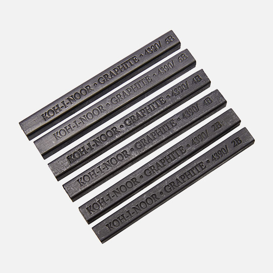 KOH-I-NOOR Graphite Block Set x 6