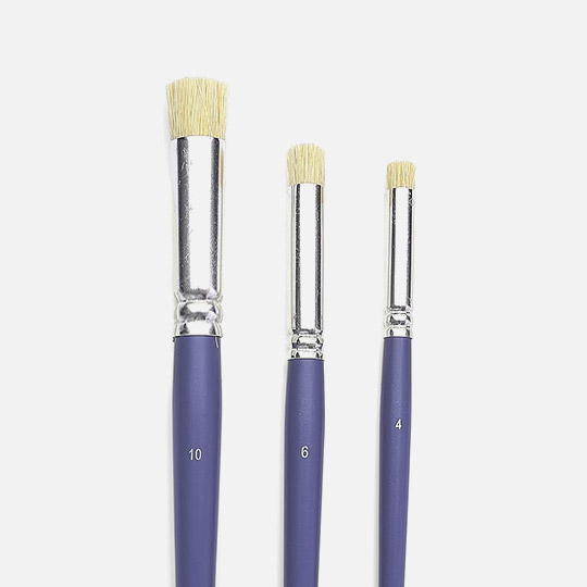 PEBEO Stencil Bristle Brush Set x 3