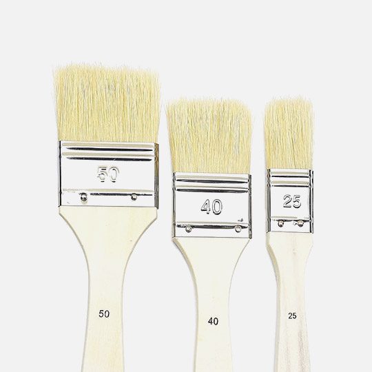 PEBEO Pop Art White Bristle Spalters Brush Set x 3