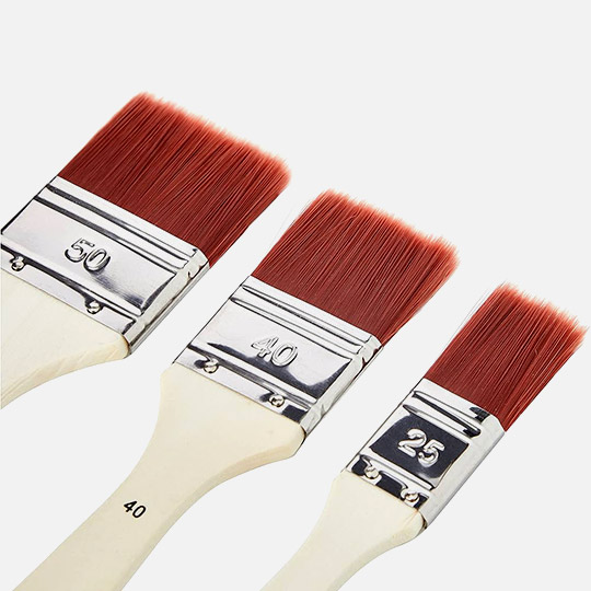 PEBEO Pop Art Brown Polyamide Spalters Brush Set x 3