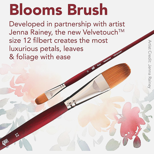 PRINCETON Velvetouch Synthetic Blend Blooms (Long Handle) Brush 12