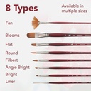 PRINCETON Velvetouch Synthetic Blend Blooms (Long Handle) Brush 12