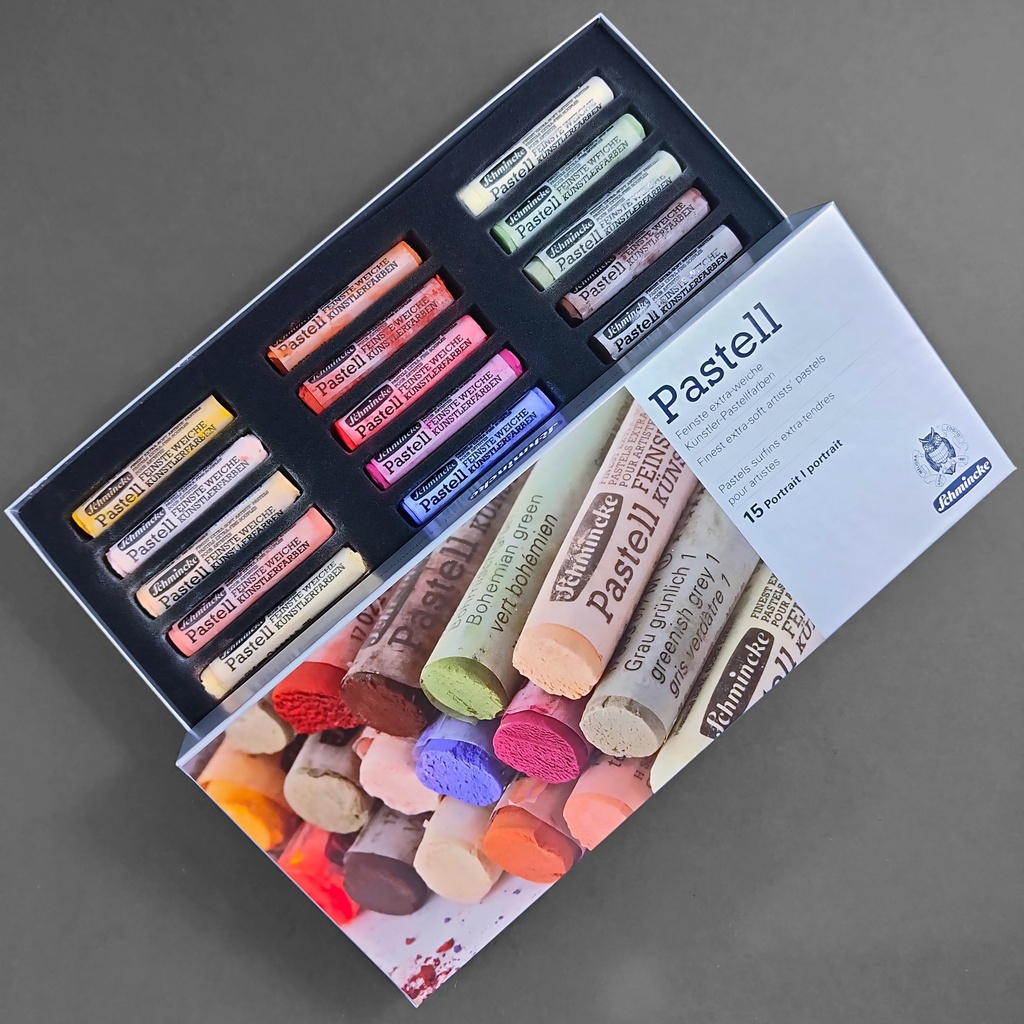 SCHMINCKE Artist Extra Soft Pastel Portrait Set x 15
