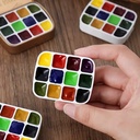 OVJ Mini 12-Well Watercolor Metal Case