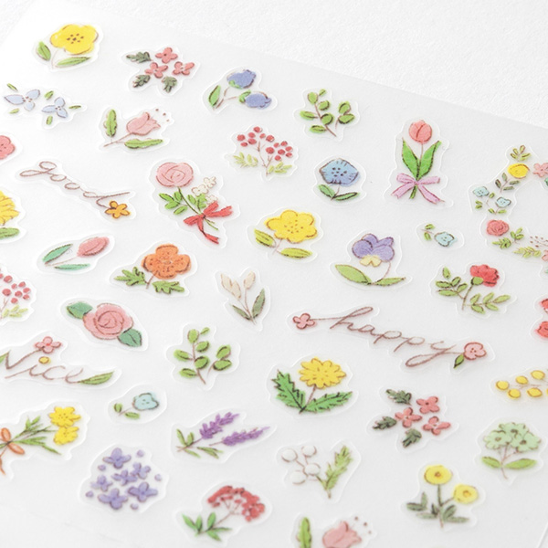MIDORI Floral Sticker Collection