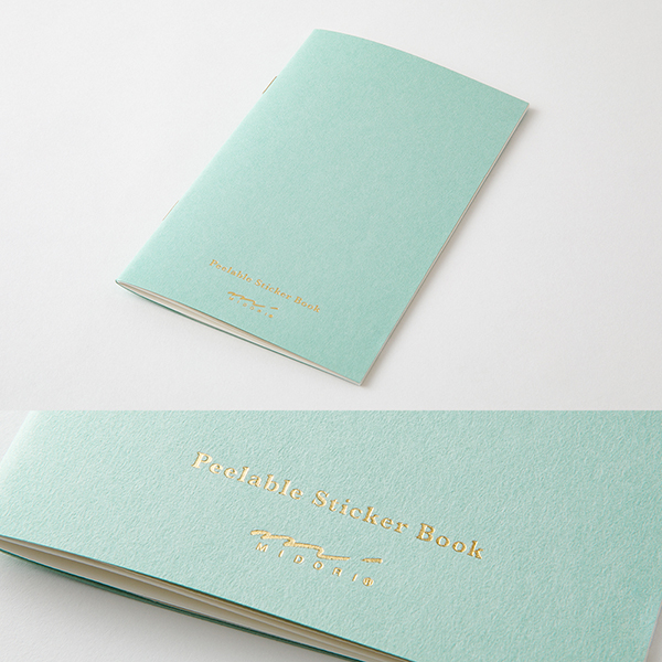 MIDORI Sticker Book With Pocket Light Blue