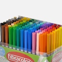 FIBRACOLOR Colori Diversi Fibre Pen Class Set x 100