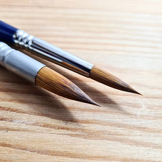 ESCODA Chronos Mix Synthetic Toray Rigger Brush 2