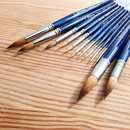ESCODA Chronos Mix Synthetic Toray Rigger Brush 4