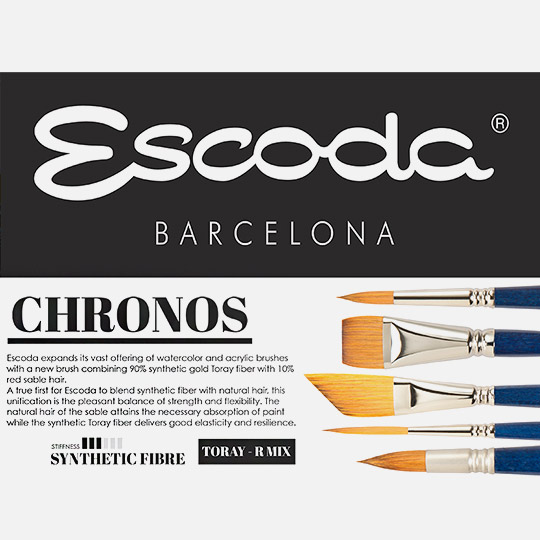 ESCODA Chronos Mix Synthetic Toray Rigger Brush 4