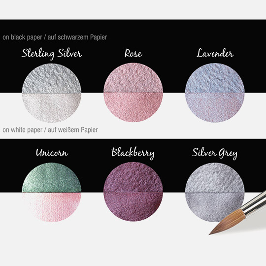 COLIRO Pearl Watercolor 30mm Fairytale Set x 6