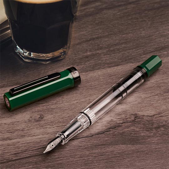 TWSBI Eco Green Irish with Onyx Fountain Pen Broad (Ship After 6 Sept)