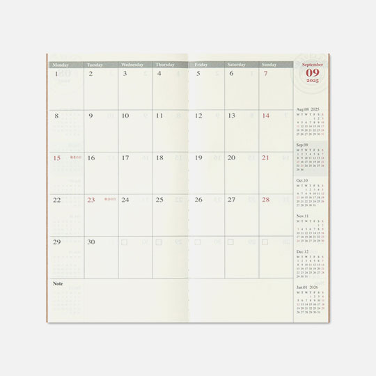 TRAVELER'S Notebook 2026 Monthly Diary