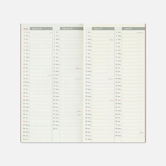 TRAVELER'S Notebook 2026 Weekly + Memo Diary