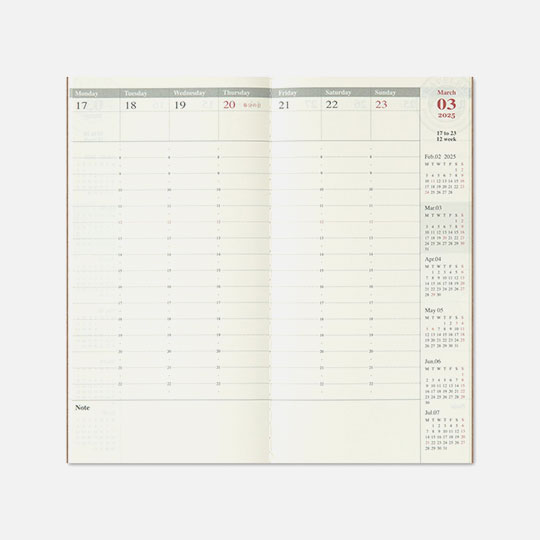 TRAVELER'S Notebook 2026 Weekly Vertical