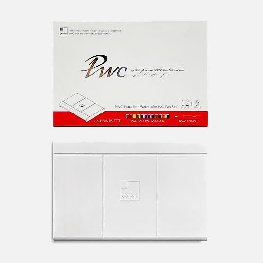 SHINHAN Premium Watercolor 1/2 Pan Set x 12