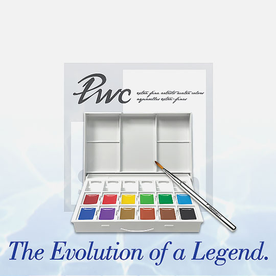 SHINHAN Premium Watercolor 1/2 Pan Set x 12