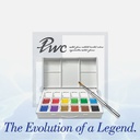 SHINHAN Premium Watercolor 1/2 Pan Set x 12