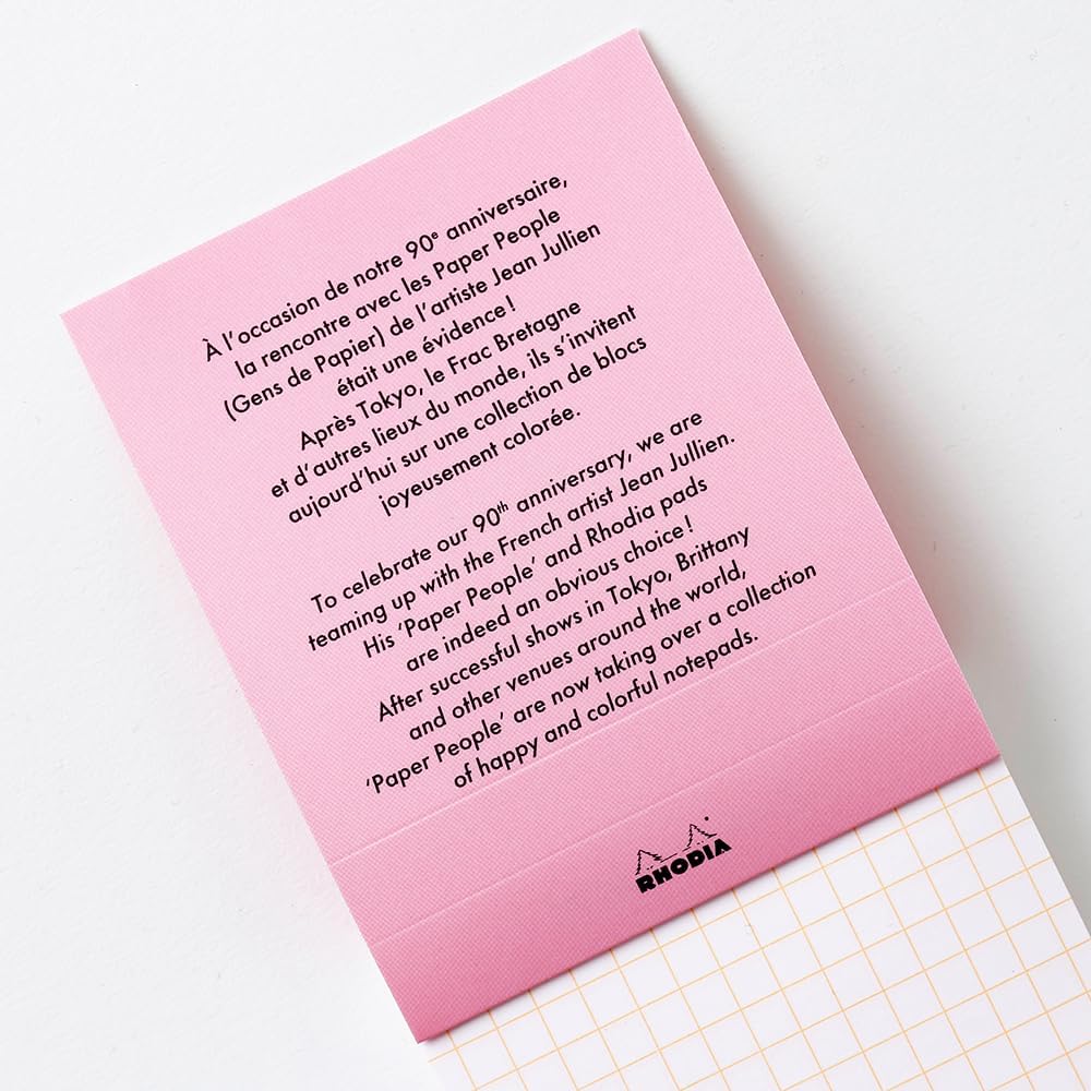 RHODIA 90th Anniversary Jean Jullien Stapled Notepad N°13