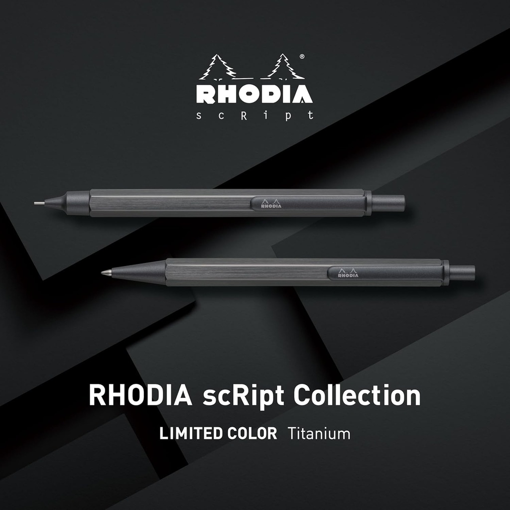 RHODIA Script Ball Pen 0.7mm Titanium