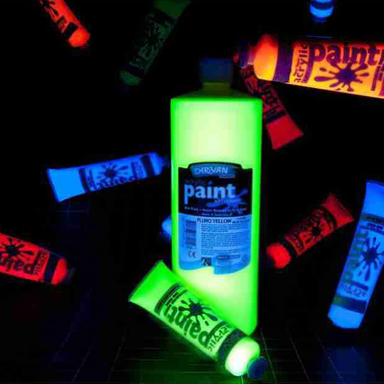 DERIVAN Student Acrylic Paint 75ml Fluorescent Green