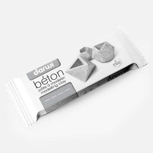 DARWI Concrete Grey Air Dry Modelling Clay 1000g