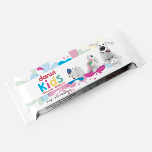 DARWI Kids Extra Soft Air Dry Modelling Clay 1000g White