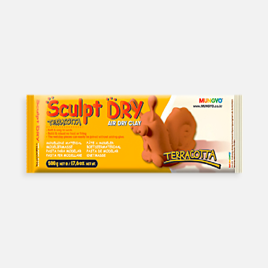 MUNGYO Sculpt Air Dry Clay 500g Terracotta