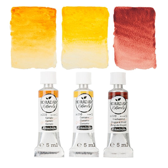 SCHMINCKE Horadam Naturals Watercolor 5ml Fire Set x 3
