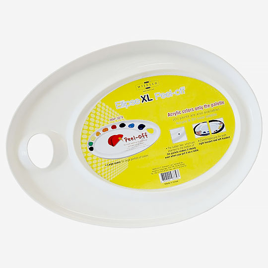 MIJELLO Ellipse XL Peel-Off Acrylic Paint Palette (Easy Clean)
