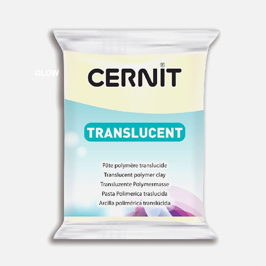CERNIT Translucent Oven Bake Clay 56g Phosphorescent