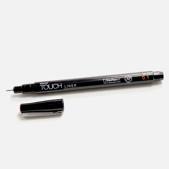 SHINHAN Touch Liner Colored Drawing Pen 0.1mm Brown
