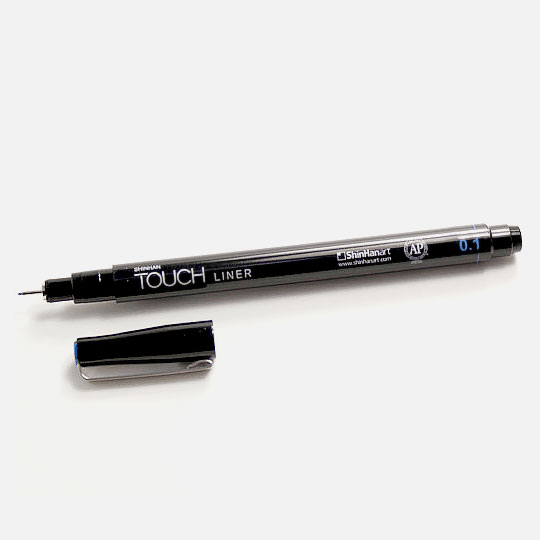 SHINHAN Touch Liner Colored Drawing Pen 0.1mm Blue