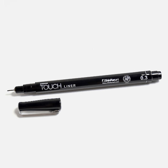 SHINHAN Touch Liner Colored Drawing Pen 0.3mm Cool Grey