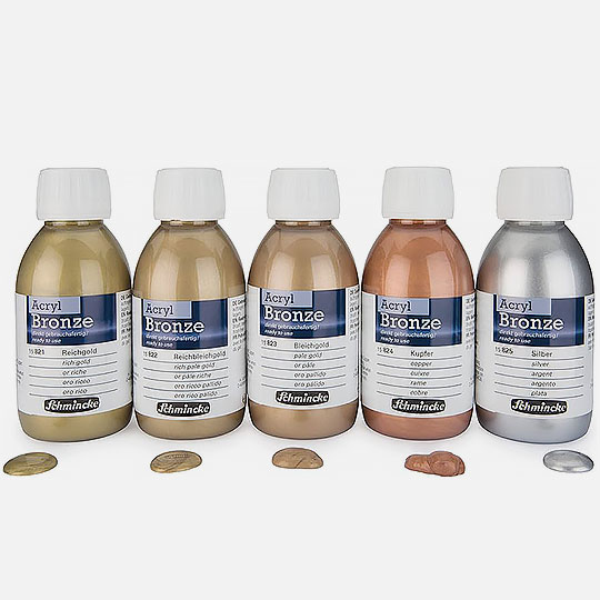 SCHMINCKE Acrylic Bronze 150ml Rich Gold