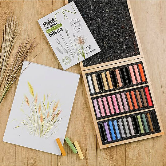 CLAIREFONTAINE Paint On Mix Media Misca Paper Pad 250gsm A4 x 24
