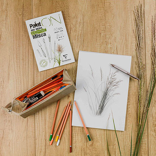 CLAIREFONTAINE Paint On Mix Media Misca Paper Pad 250gsm A5 x 48