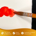 SILVER Golden Natural Blend Quill Brush Large