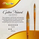 SILVER Golden Natural Blend Quill Brush Large