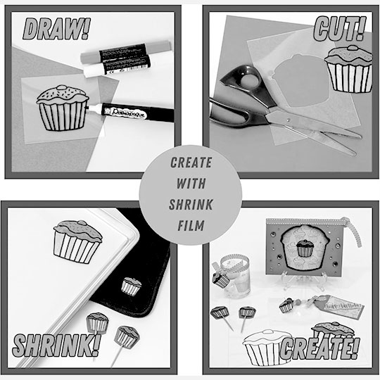 GRAFIX Shrink Plastic A4 Orange