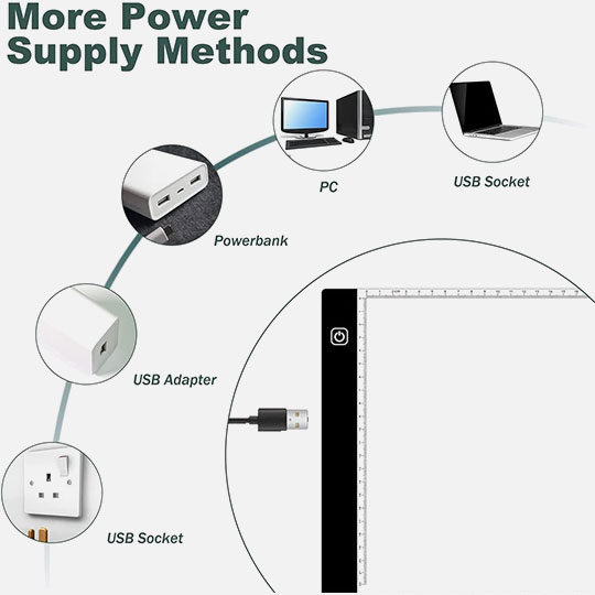 OVJ USB LED Light Pad A4 (Adaptor Included)