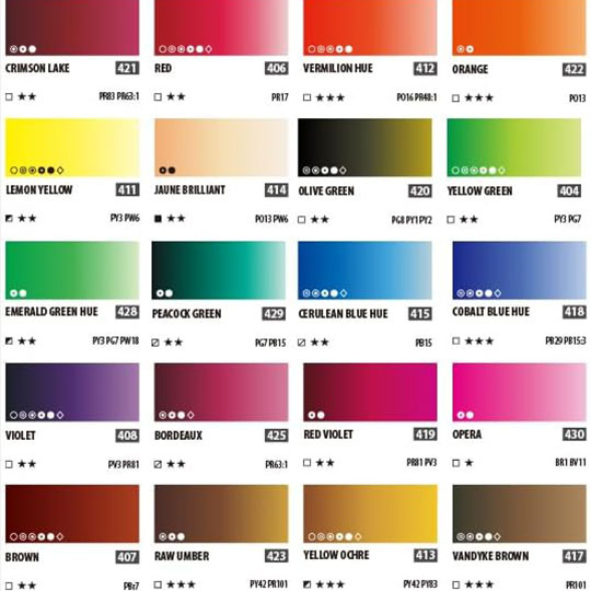 SHINHAN Professional Watercolor 7.5ml Set x 30