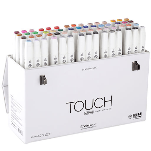 SHINHAN Touch Brush Twin Marker Set A x 60