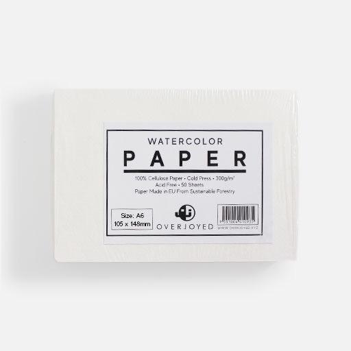 OVJ Hollandse Cold Press 100% Cotton Watercolor Paper 300gsm A6 x 50