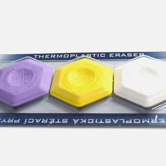 KOH-I-NOOR Hexagonal Eraser Set x 3