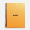 RHODIA Classic Lined Spiral Notebook 80gsm A5+ x 90 Orange